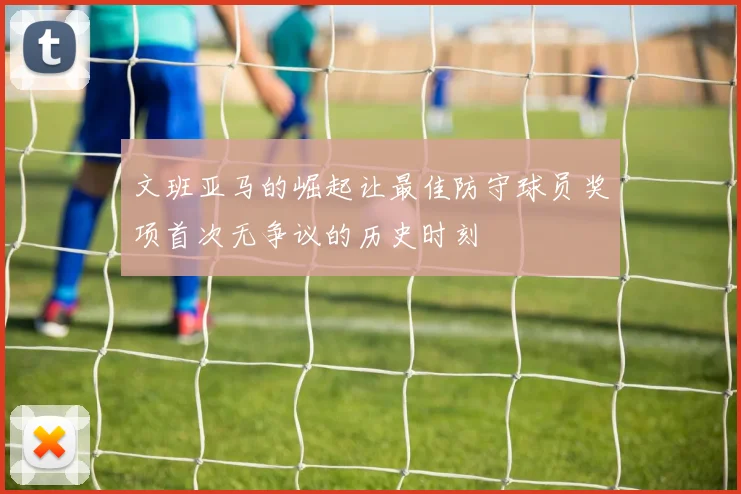 文班亚马的崛起让最佳防守球员奖项首次无争议的历史时刻